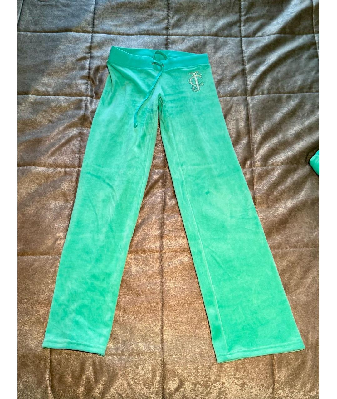 JUICY COUTURE Салатовый велюровый спортивные костюмы, фото 4