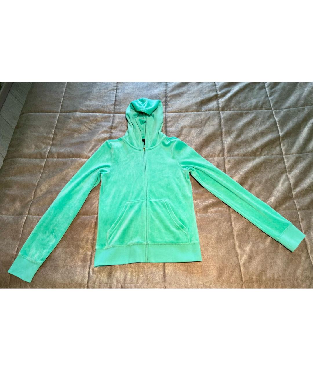 JUICY COUTURE Салатовый велюровый спортивные костюмы, фото 3