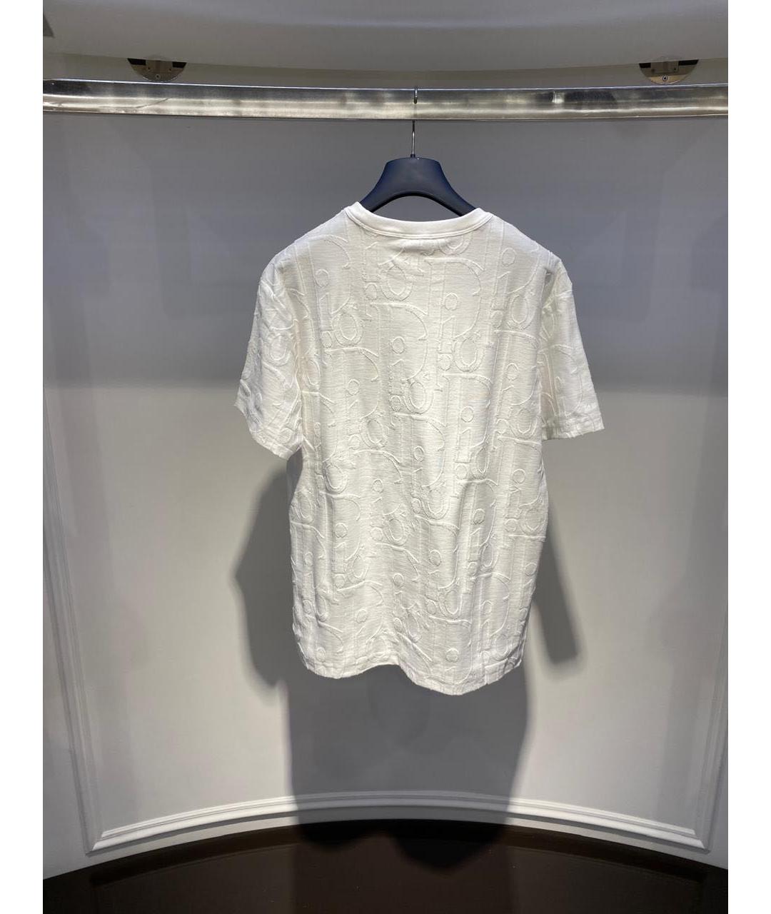CHRISTIAN DIOR Белая хлопковая футболка, фото 3