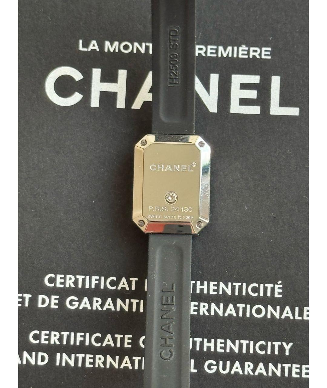 CHANEL Черные часы, фото 2