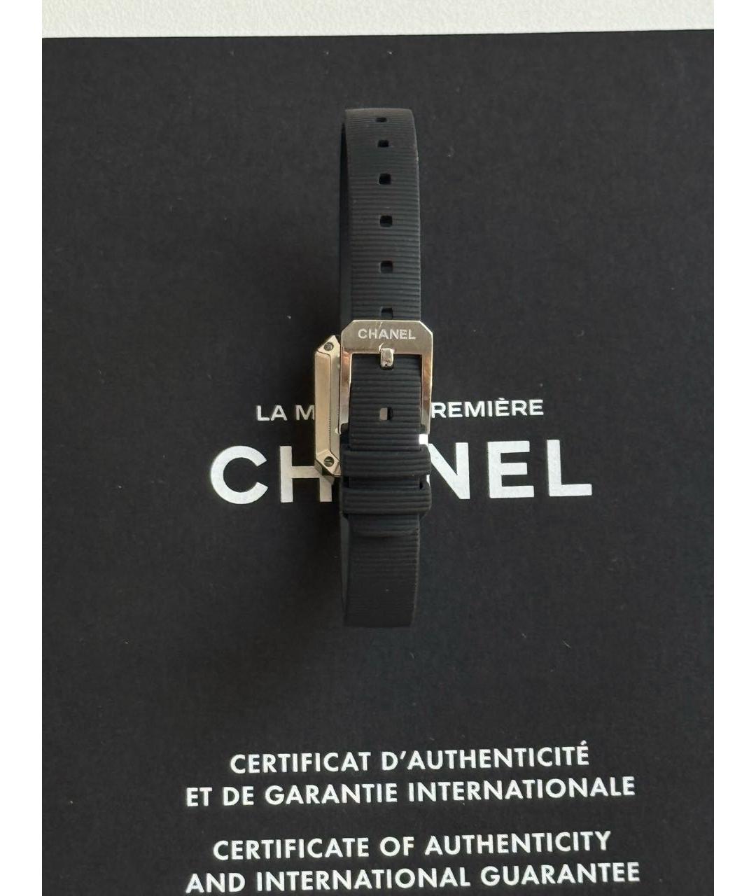 CHANEL Черные часы, фото 8