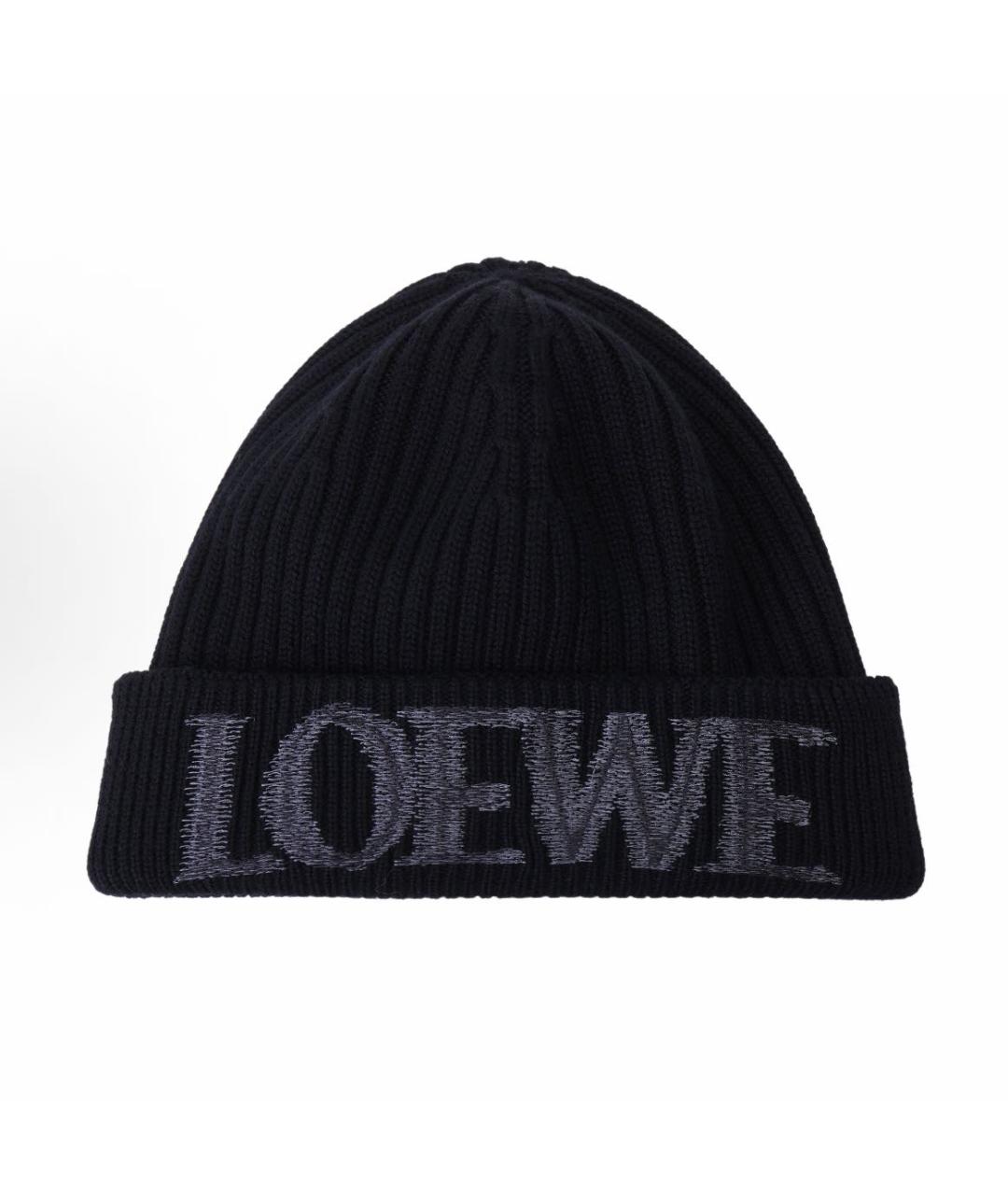 LOEWE Черная шапка, фото 5