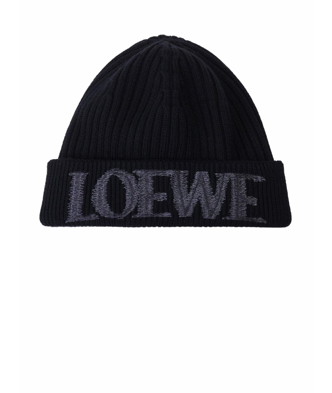 LOEWE Черная шапка, фото 1