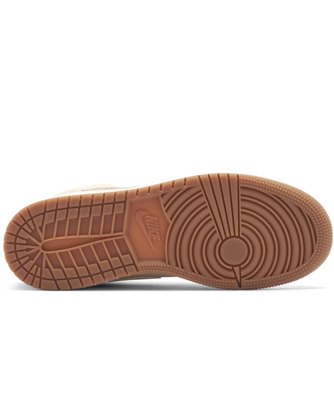 JORDAN Бежевые кожаные кроссовки, фото 6