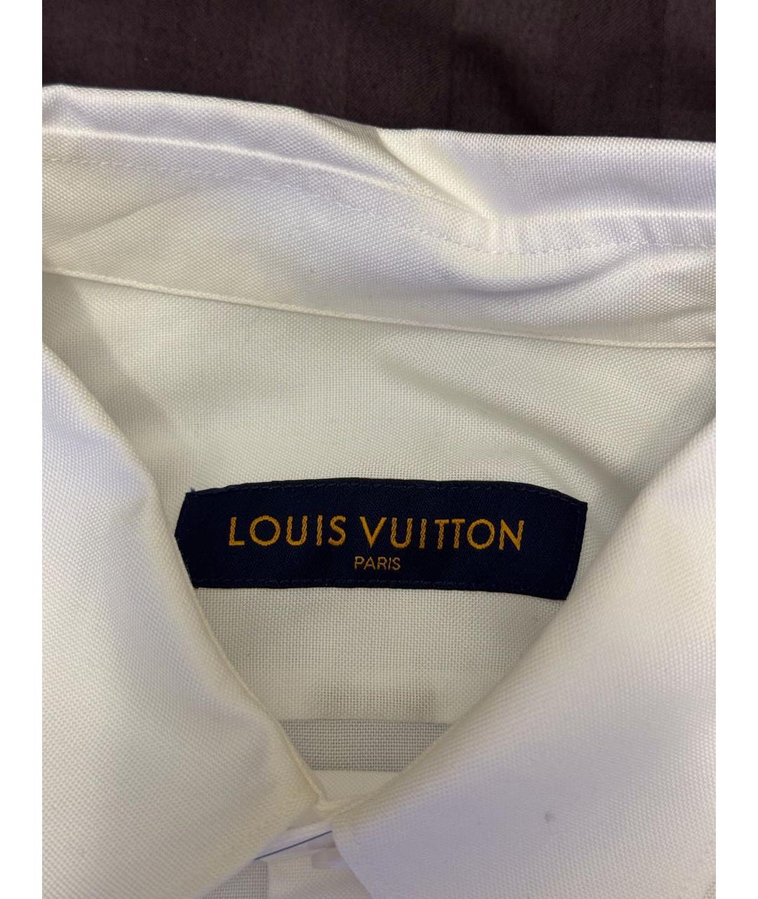 LOUIS VUITTON Белая хлопковая классическая рубашка, фото 6
