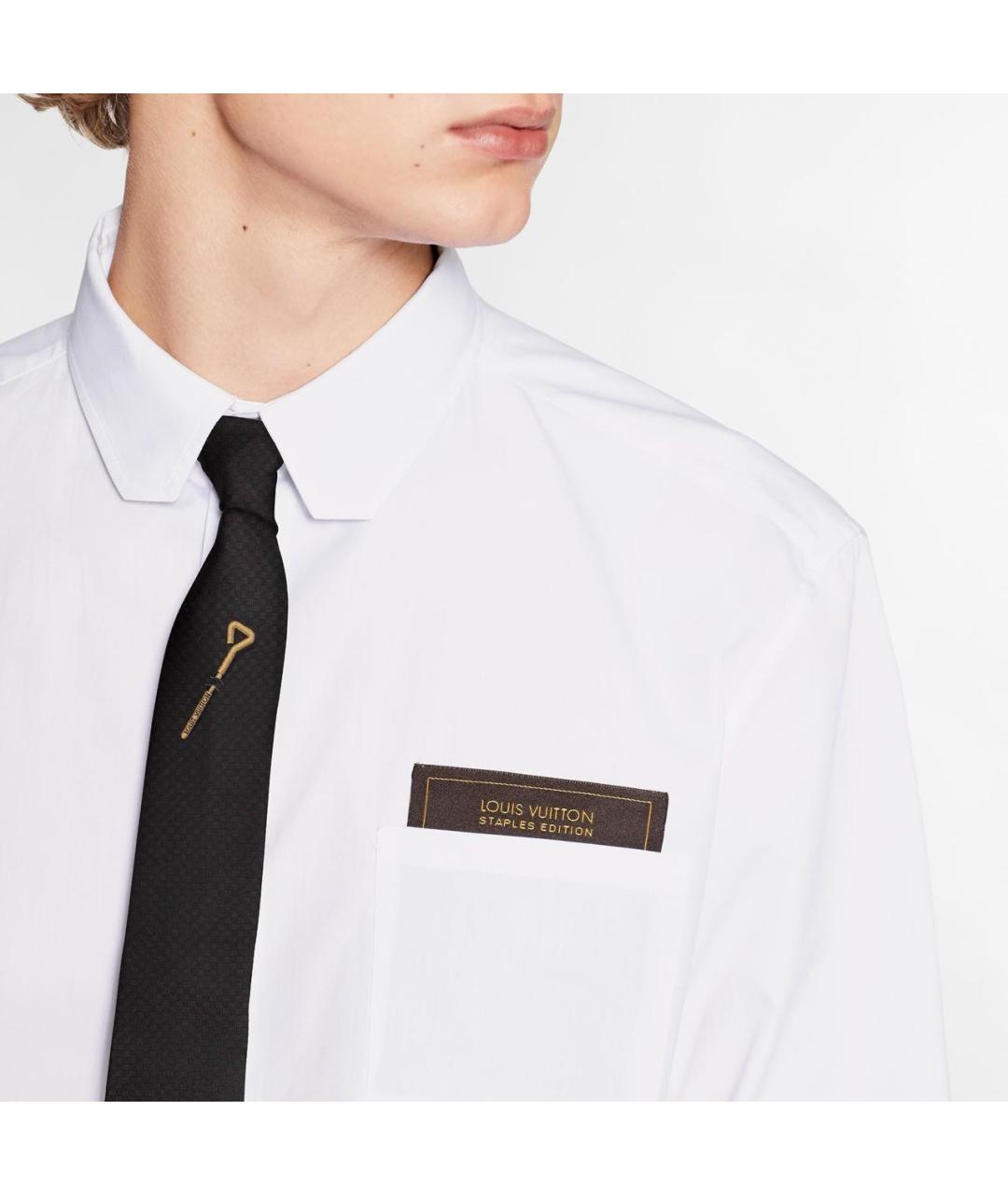 LOUIS VUITTON Белая хлопковая классическая рубашка, фото 2