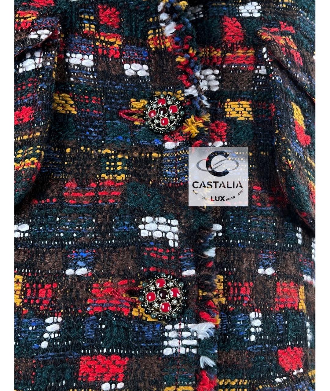 CHANEL Мульти твидовое пальто, фото 8