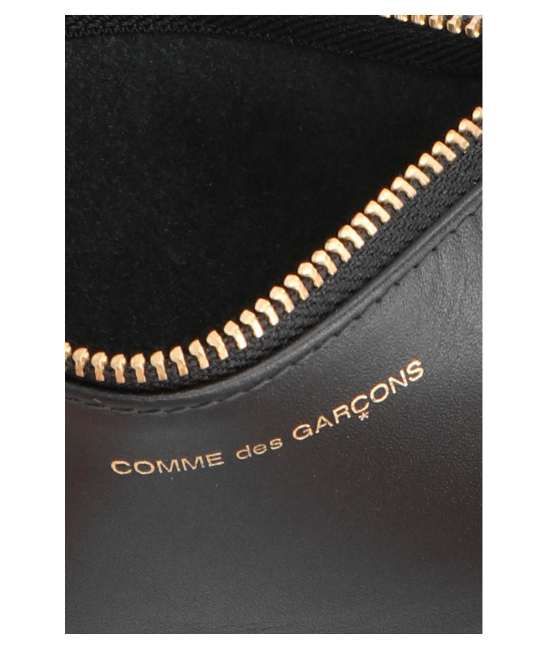 COMME DES GARÇONS WALLET Черный кожаный кошелек, фото 3