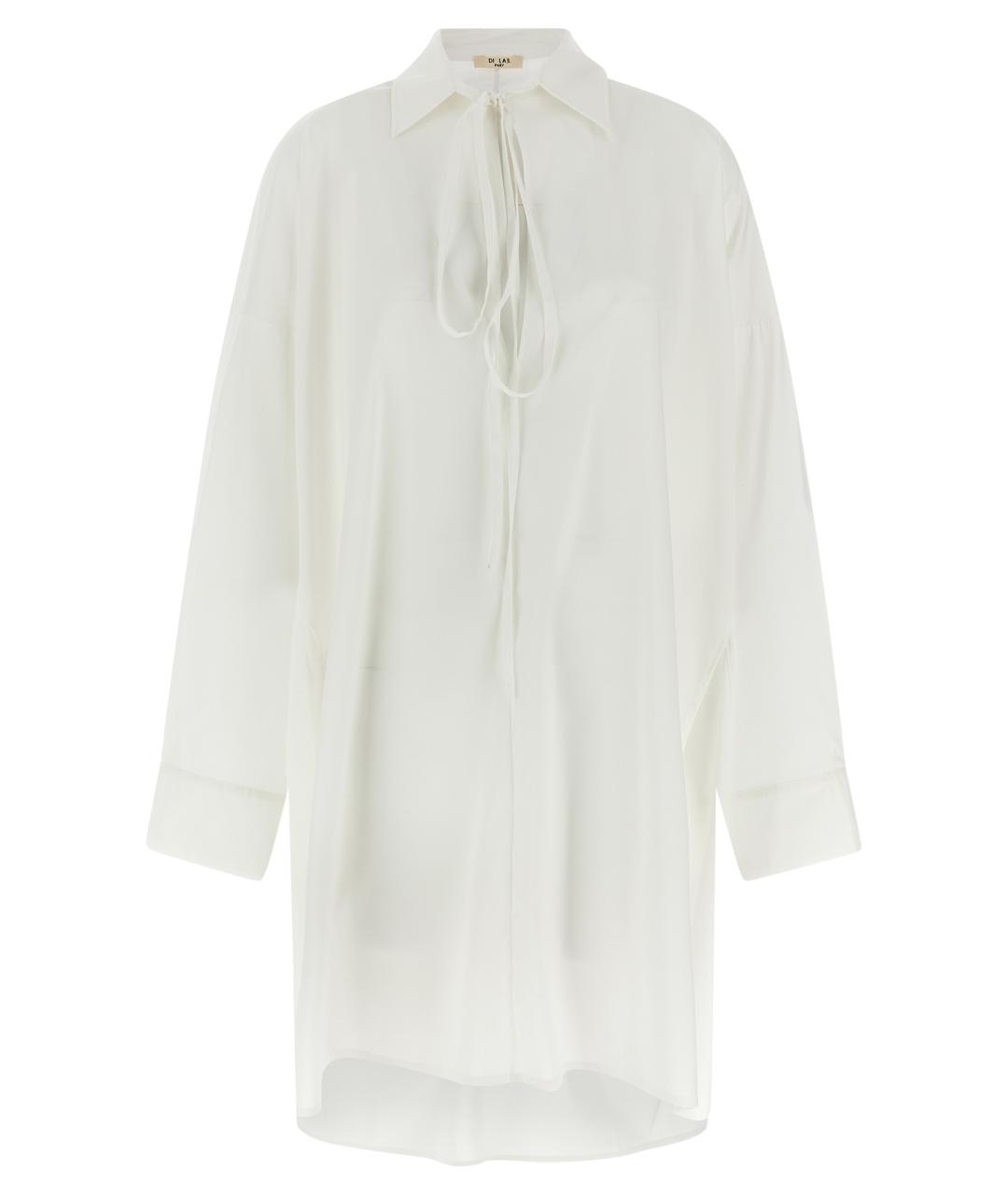 DI.LA3 PARI' Белая шелковая блузы, фото 1