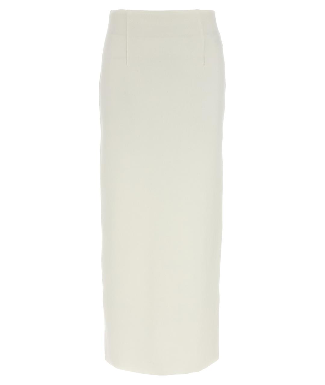 AURALEE Белая хлопковая юбка миди, фото 1