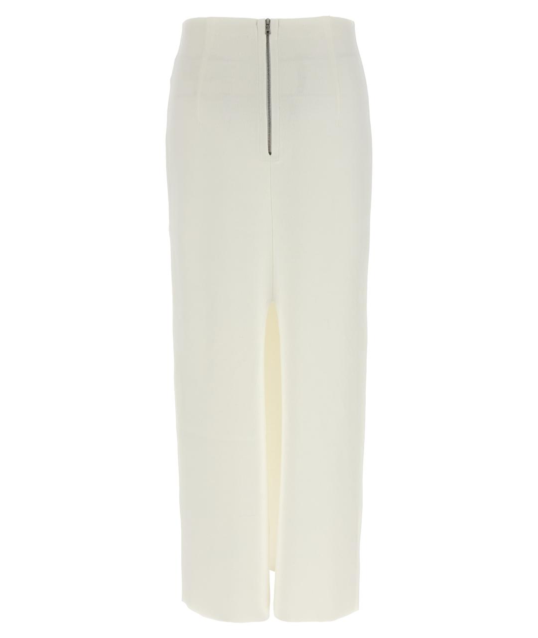 AURALEE Белая хлопковая юбка миди, фото 2