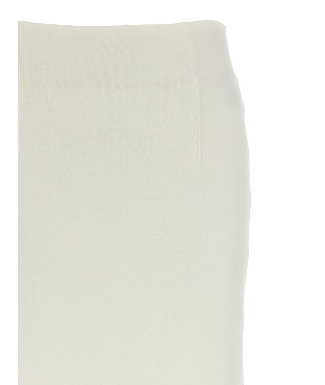 AURALEE Белая хлопковая юбка миди, фото 3