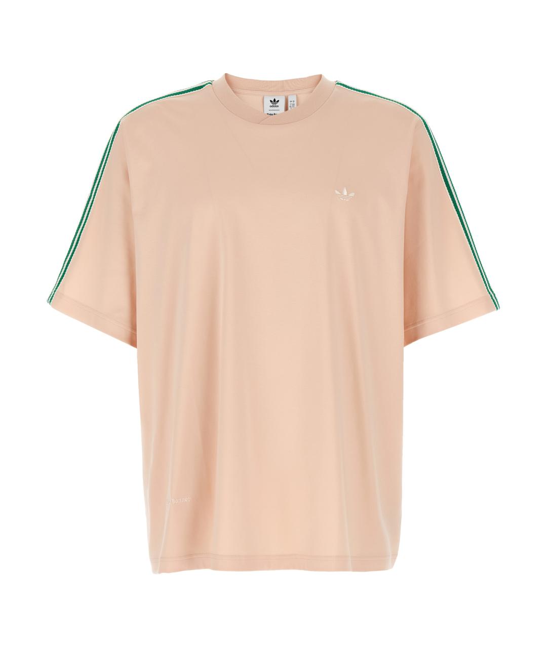 ADIDAS Розовая хлопковая футболка, фото 1