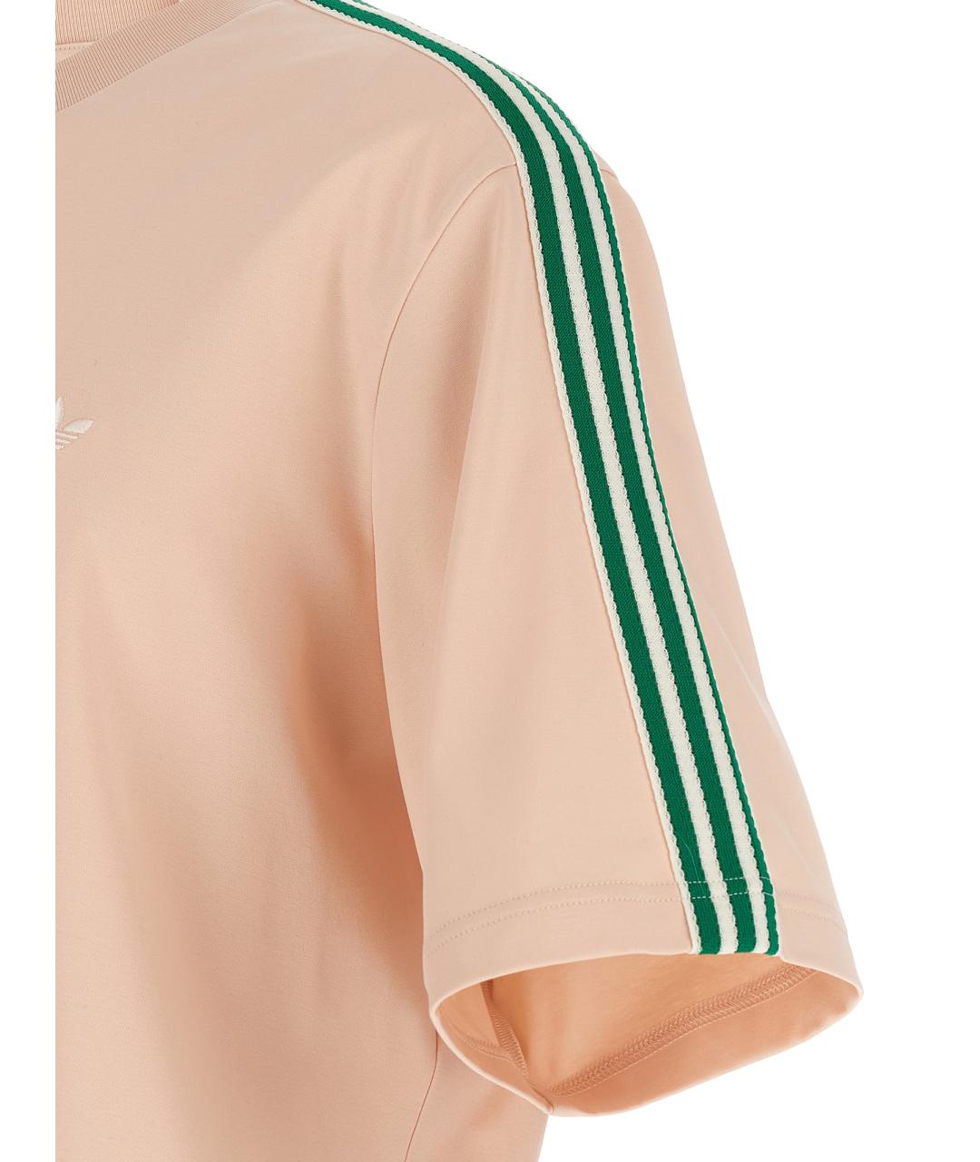 ADIDAS Розовая хлопковая футболка, фото 4