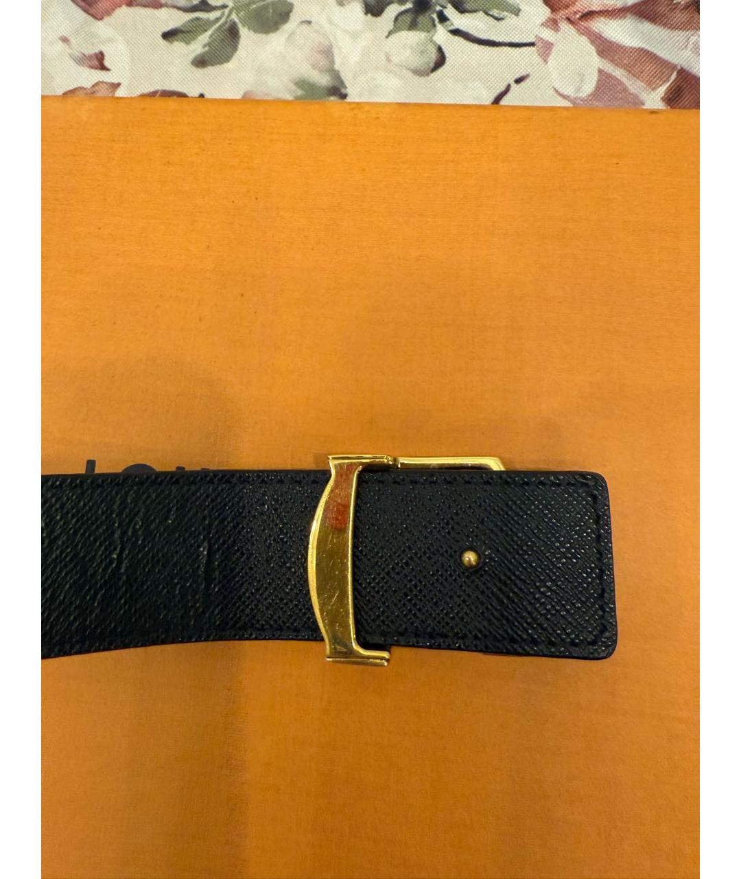 LOUIS VUITTON Черный ремень, фото 2