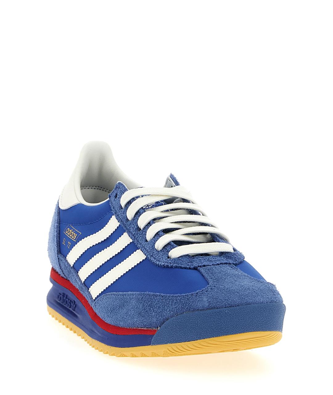 ADIDAS Синие замшевые низкие кроссовки / кеды, фото 2