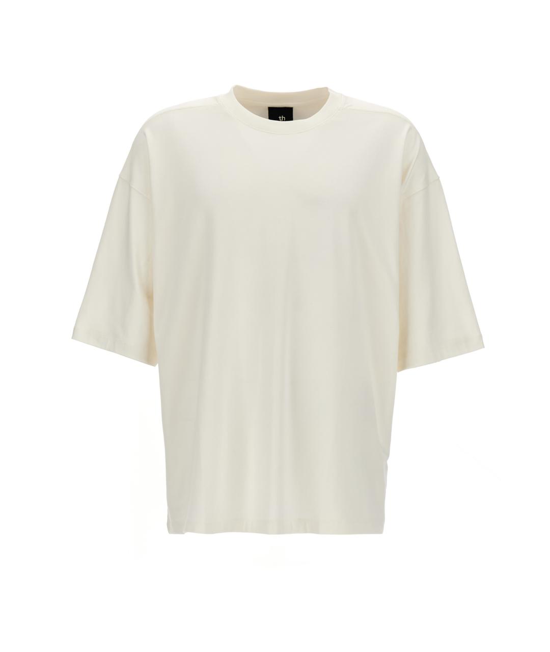 THOM KROM Белая хлопковая футболка, фото 1