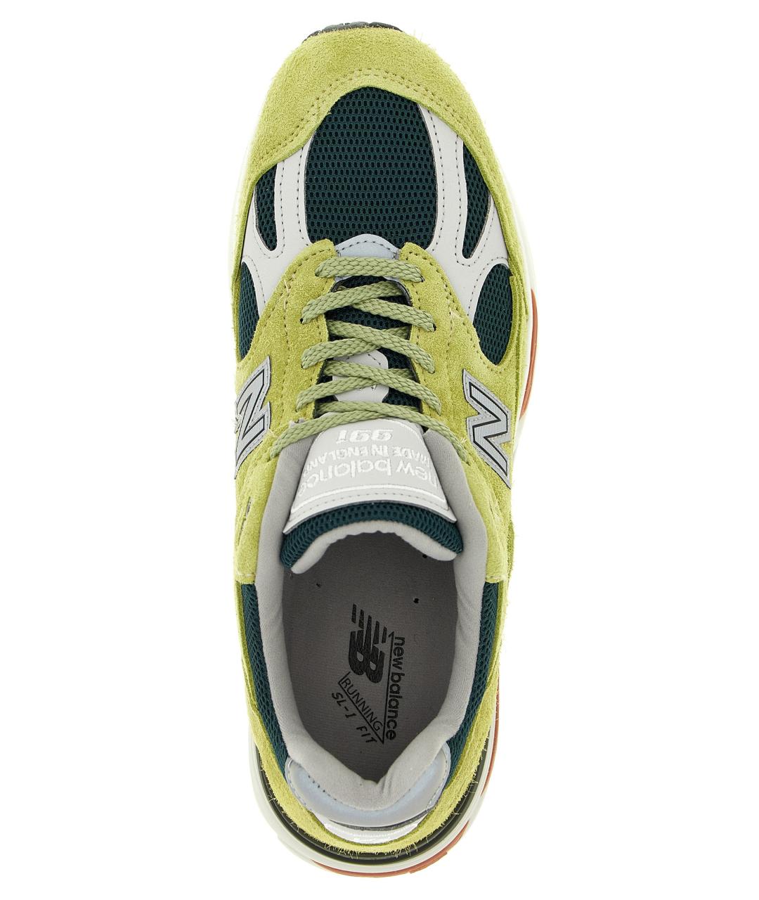 NEW BALANCE Зеленые замшевые низкие кроссовки / кеды, фото 4