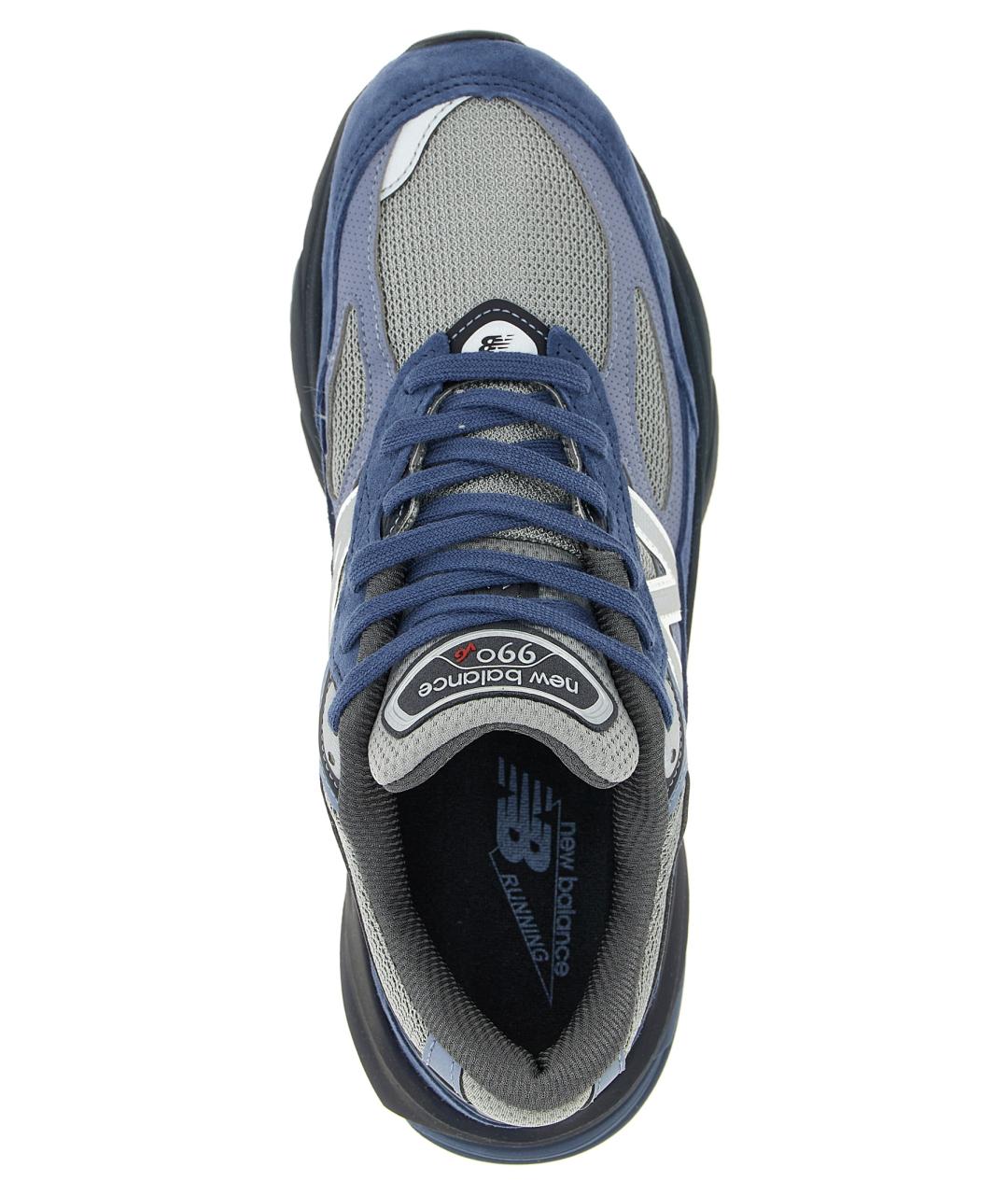 NEW BALANCE Синие замшевые низкие кроссовки / кеды, фото 4