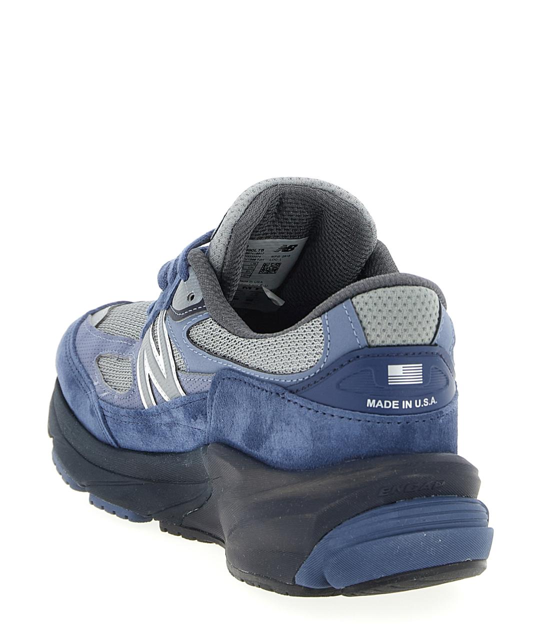 NEW BALANCE Синие замшевые низкие кроссовки / кеды, фото 3