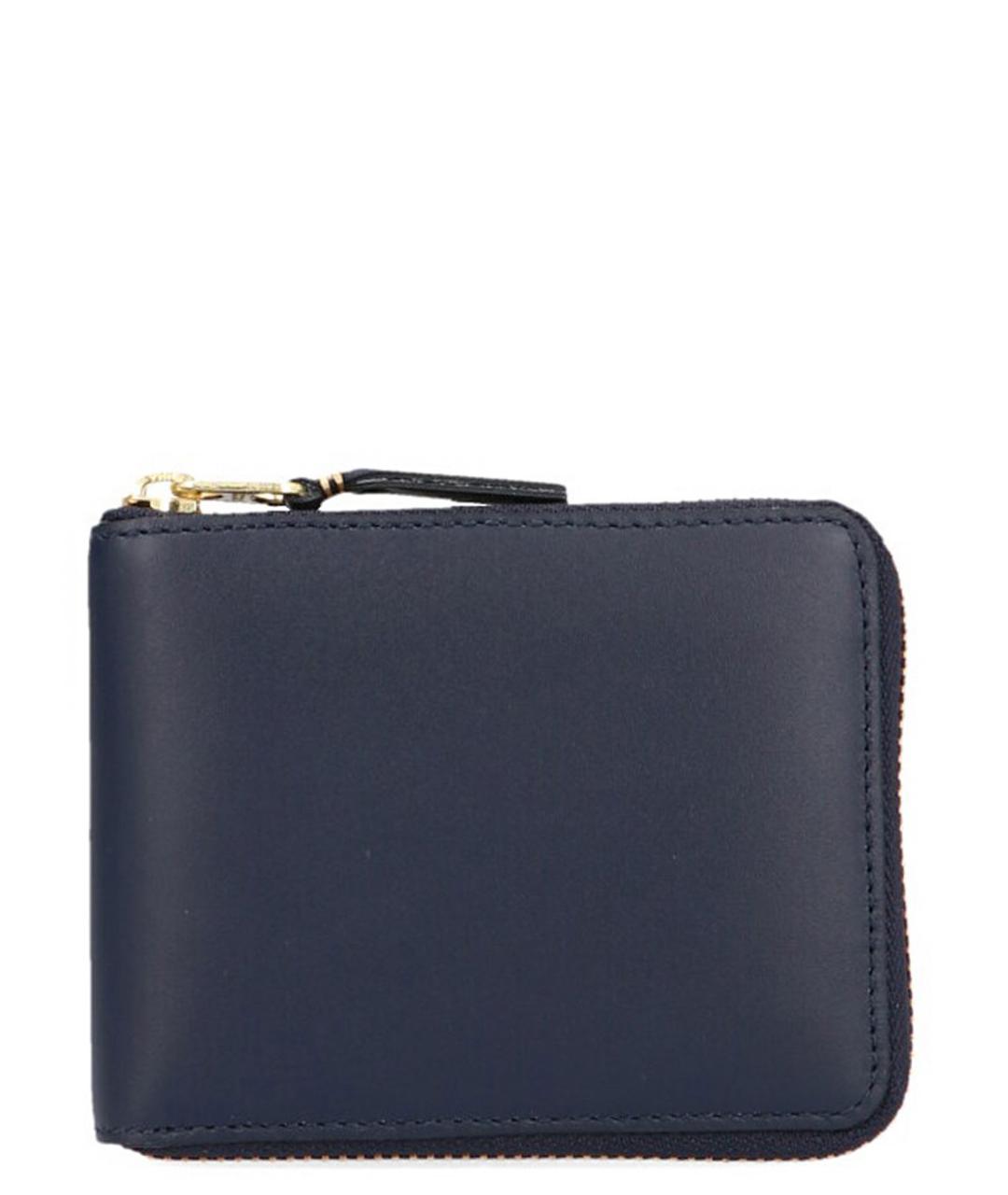 COMME DES GARÇONS WALLET Синий кожаный кошелек, фото 1