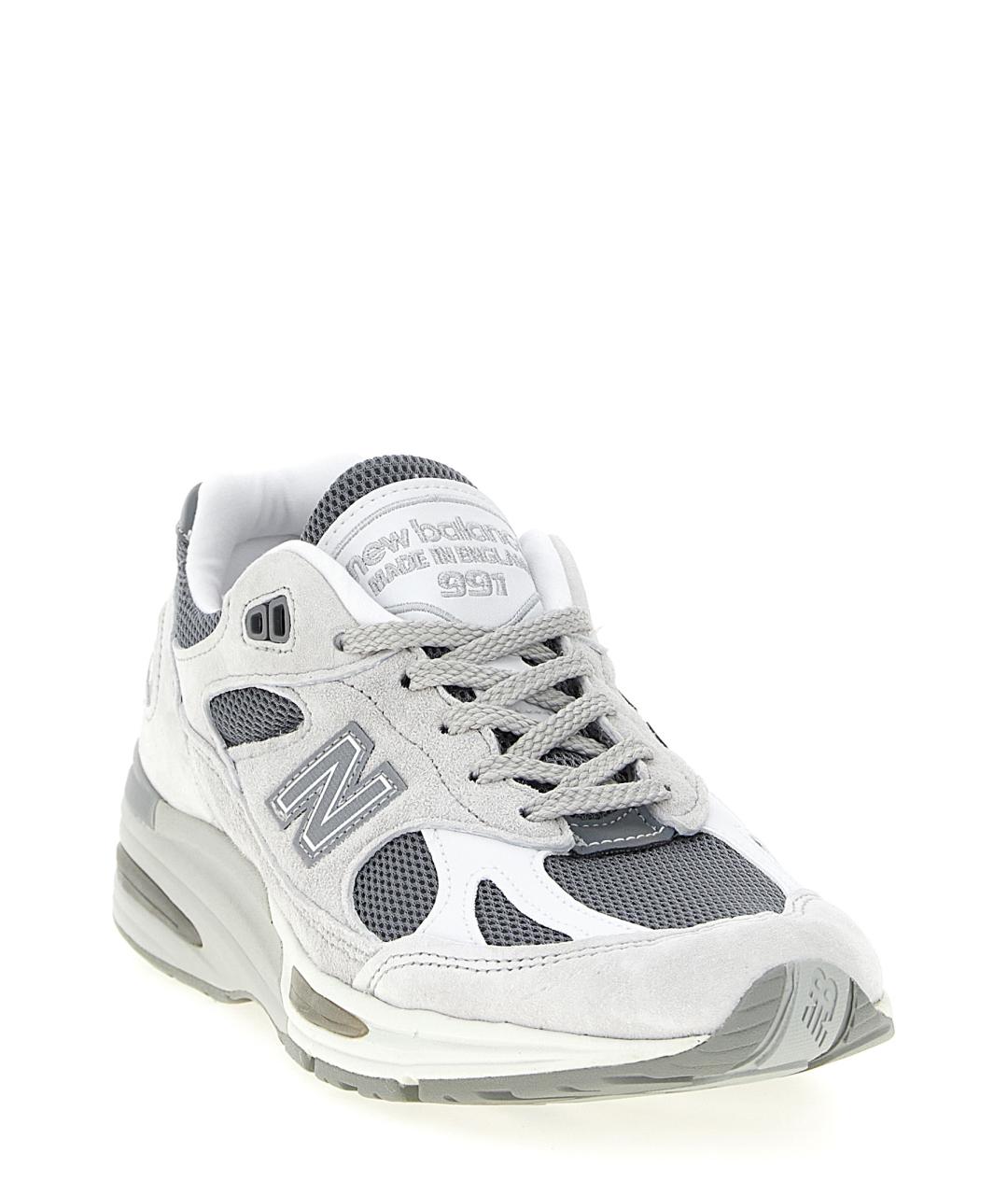 NEW BALANCE Серые замшевые низкие кроссовки / кеды, фото 2