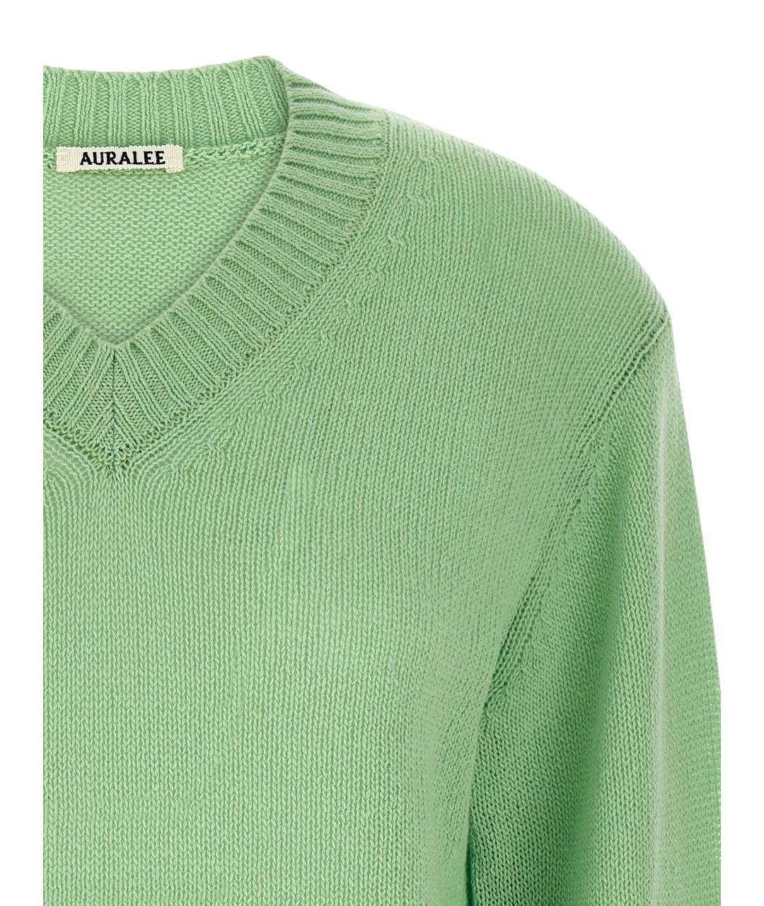 AURALEE Зеленый кашемировый джемпер / свитер, фото 3