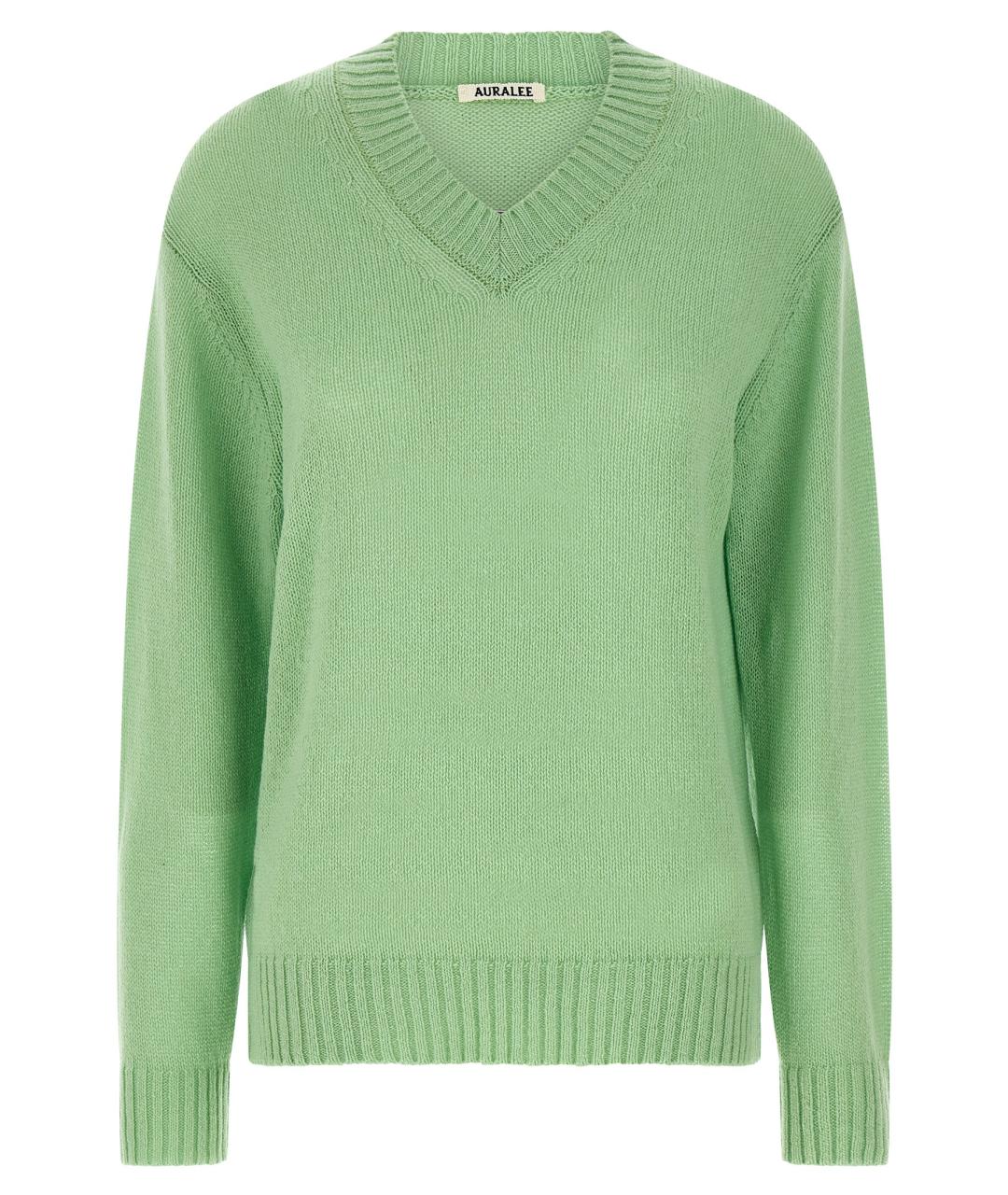 AURALEE Зеленый кашемировый джемпер / свитер, фото 1