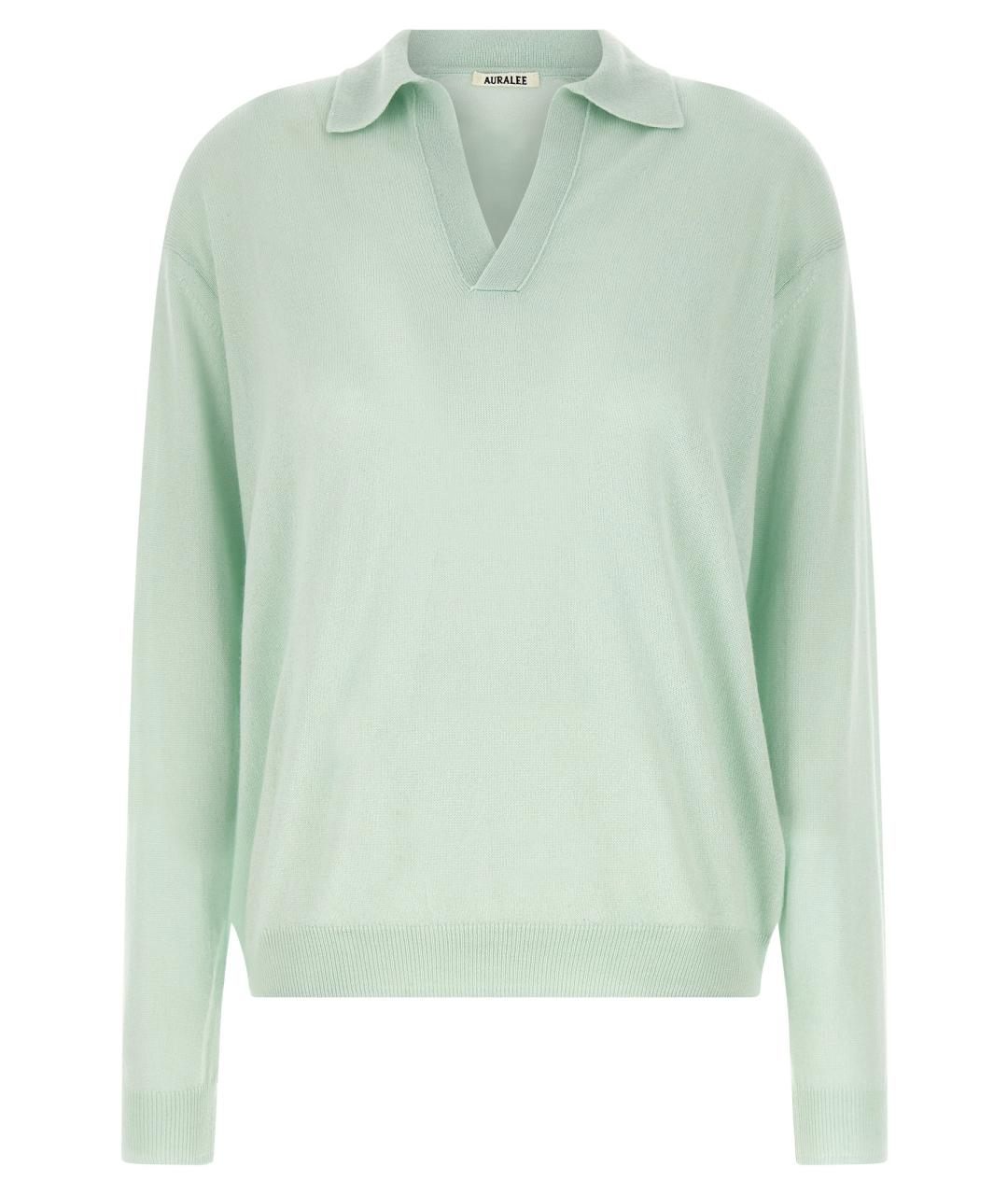 AURALEE Зеленый кашемировый джемпер / свитер, фото 1