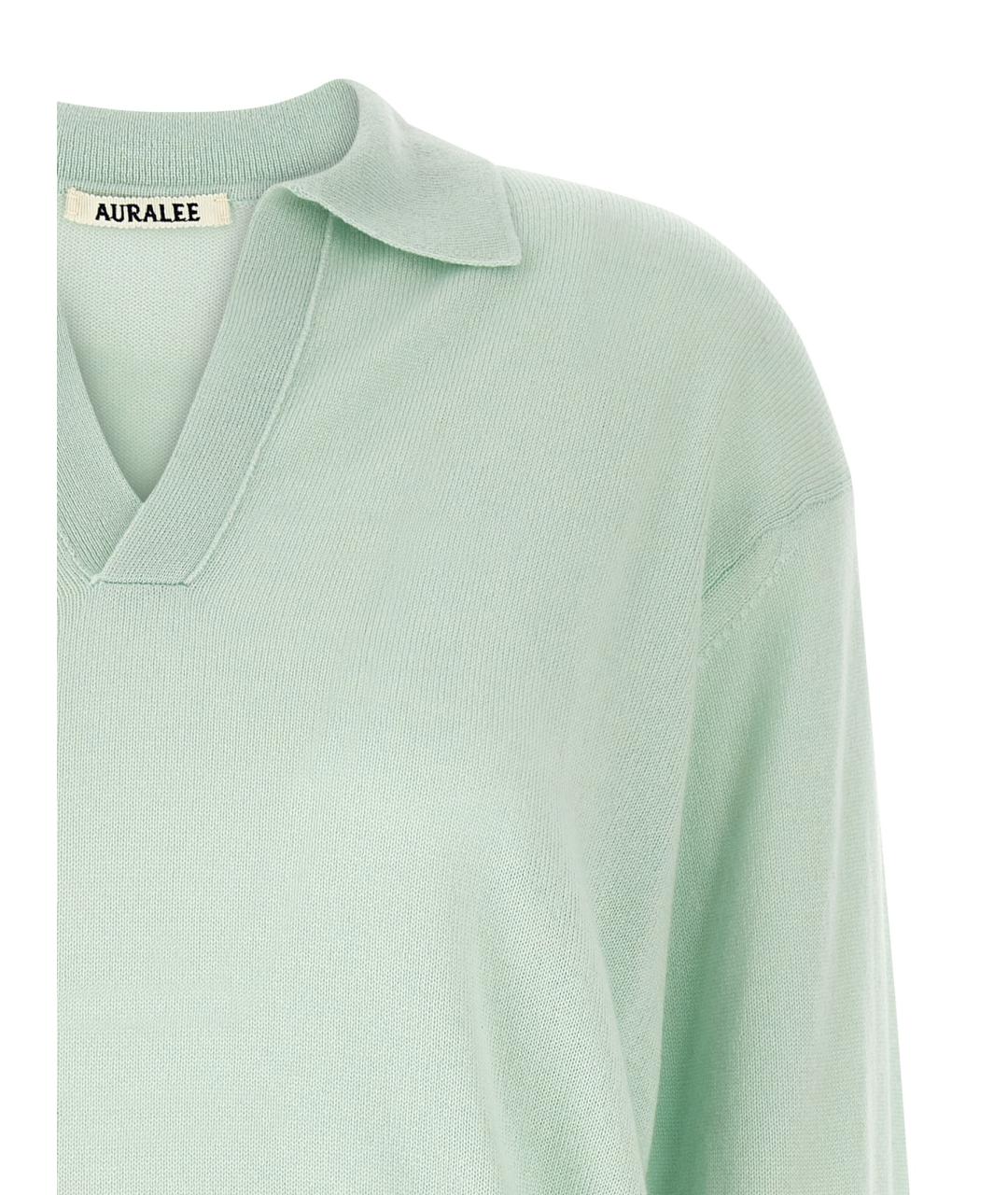 AURALEE Зеленый кашемировый джемпер / свитер, фото 3