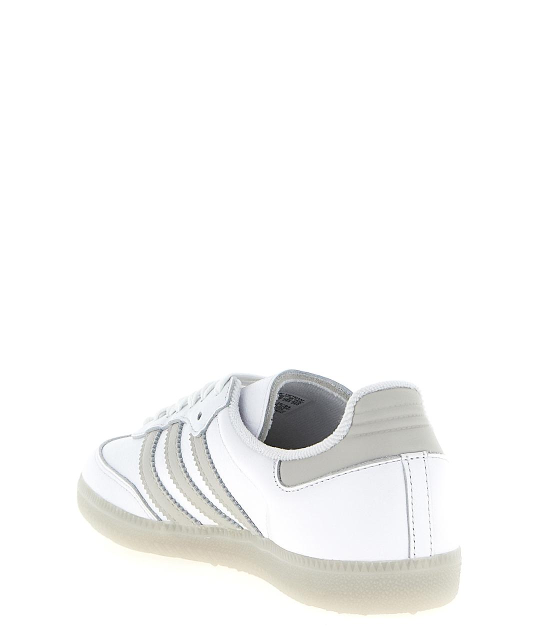 ADIDAS Белые кожаные низкие кроссовки / кеды, фото 3