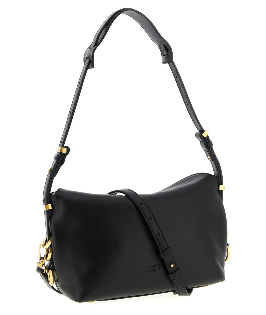 PINKO Черная кожаная сумка через плечо, фото 2