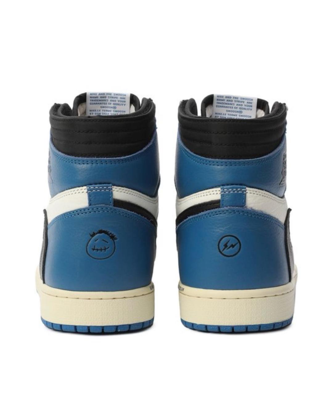 JORDAN Кожаные высокие кроссовки / кеды, фото 5