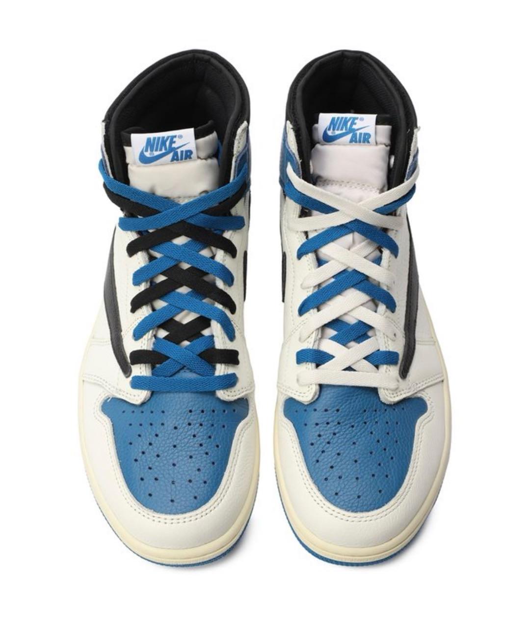 JORDAN Кожаные высокие кроссовки / кеды, фото 4