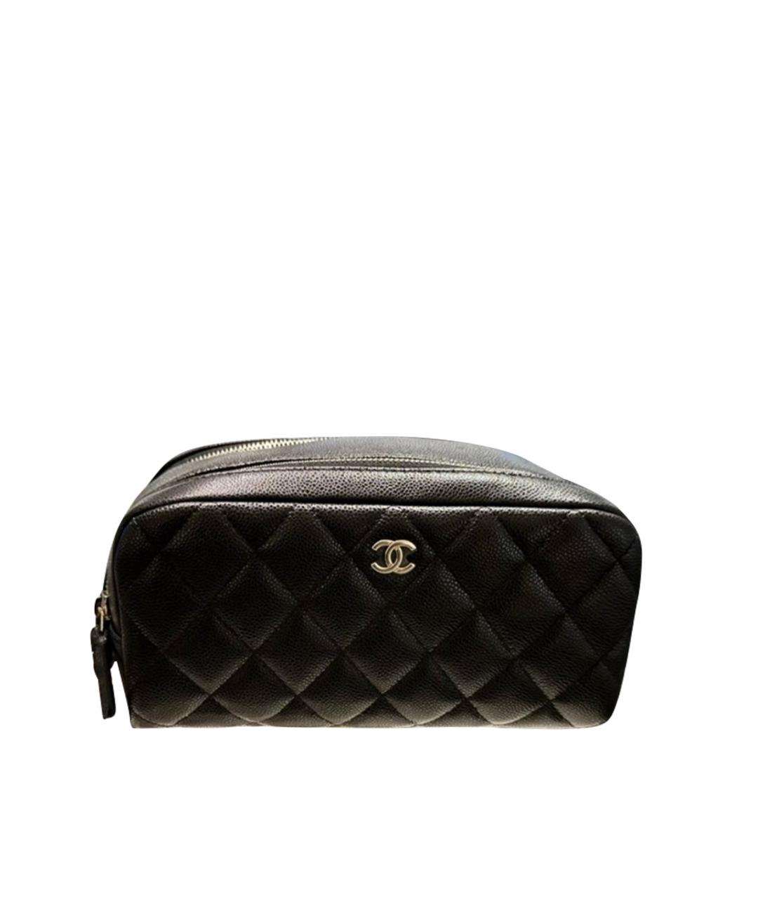 CHANEL Розовая кожаная косметичка, фото 1
