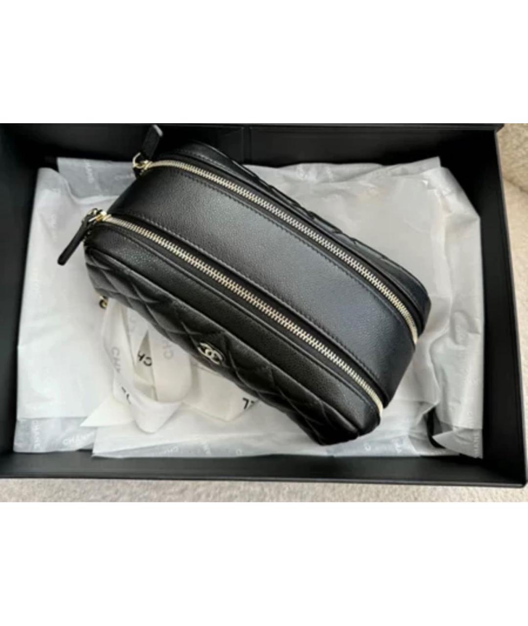 CHANEL Розовая кожаная косметичка, фото 4
