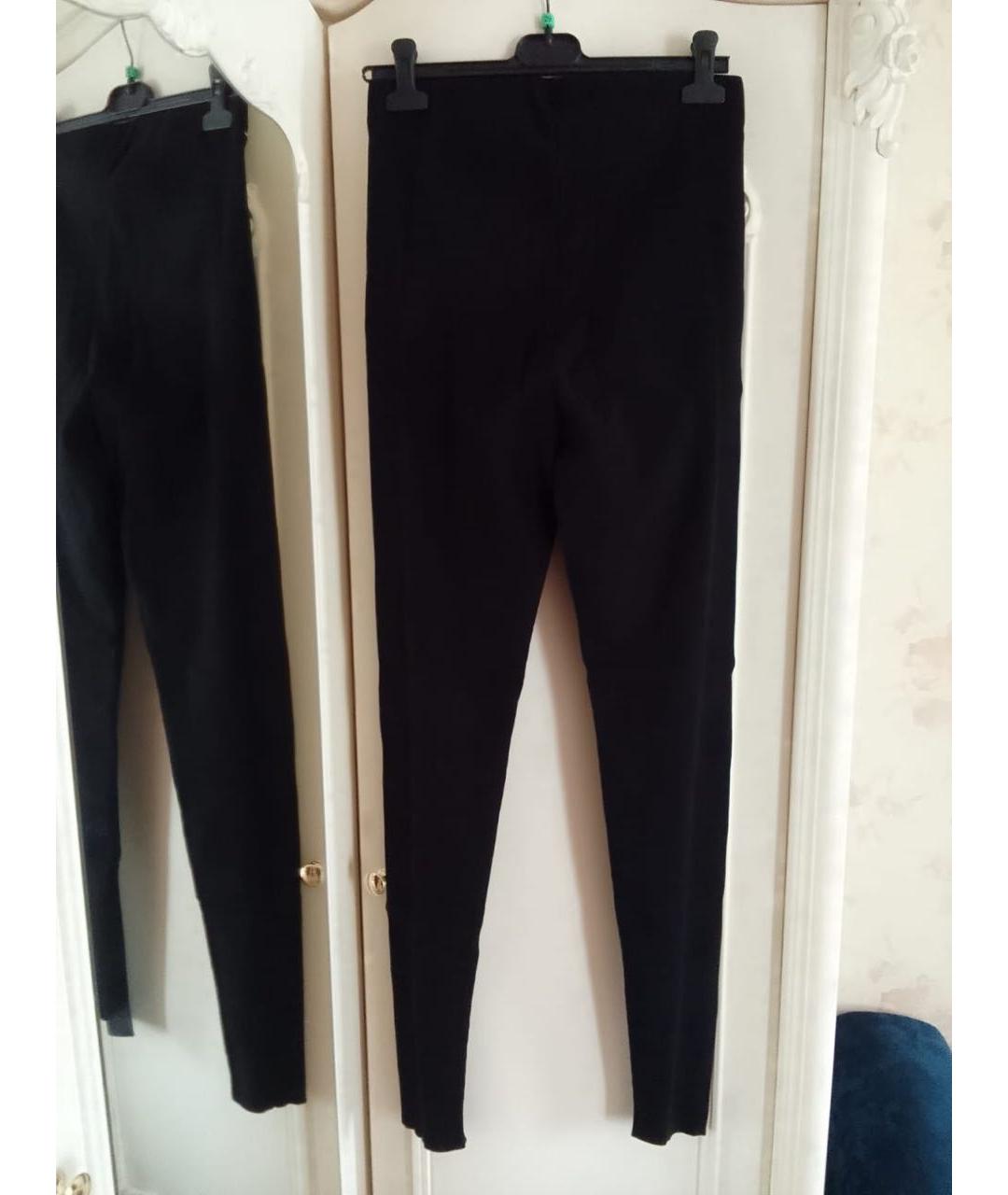 CALVIN KLEIN Черные синтетические брюки узкие, фото 2