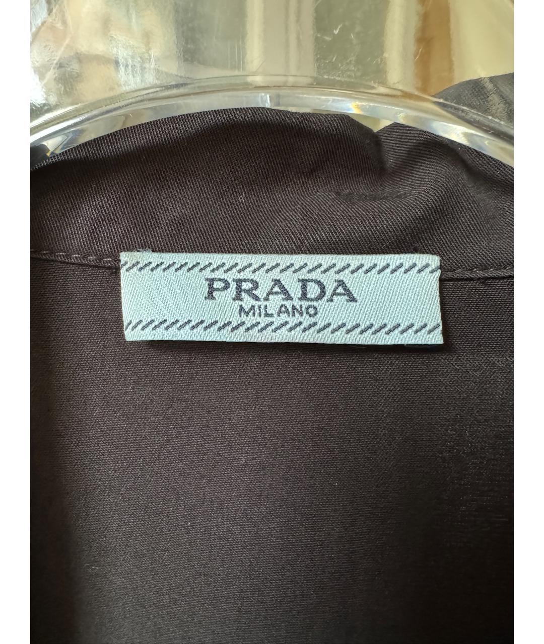 PRADA Черный вискозный костюм с брюками, фото 6