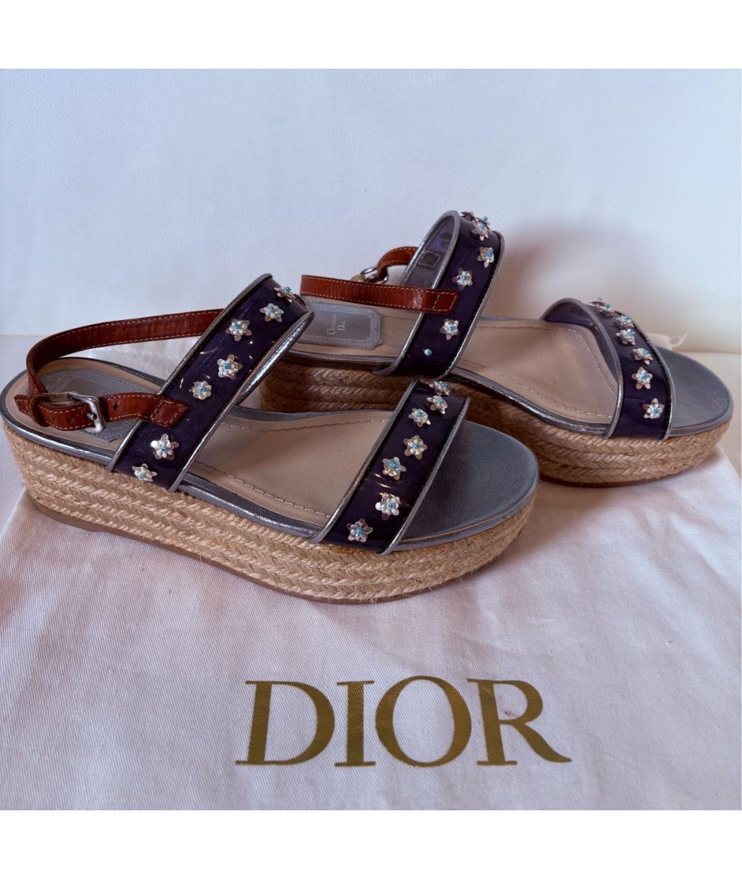 CHRISTIAN DIOR Мульти сандалии, фото 7