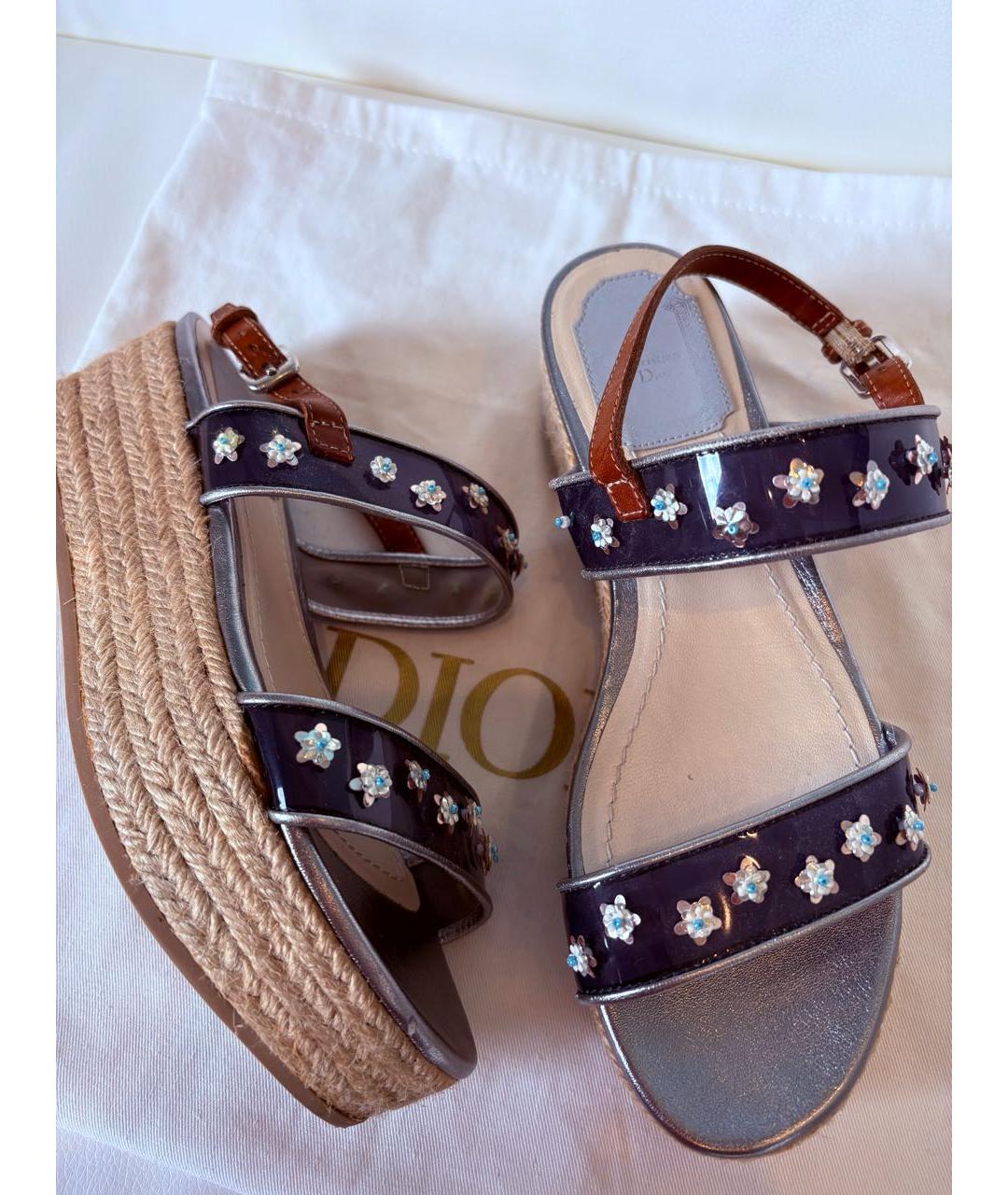 CHRISTIAN DIOR Мульти сандалии, фото 8