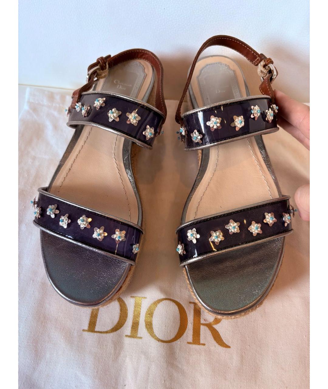 CHRISTIAN DIOR Мульти сандалии, фото 5