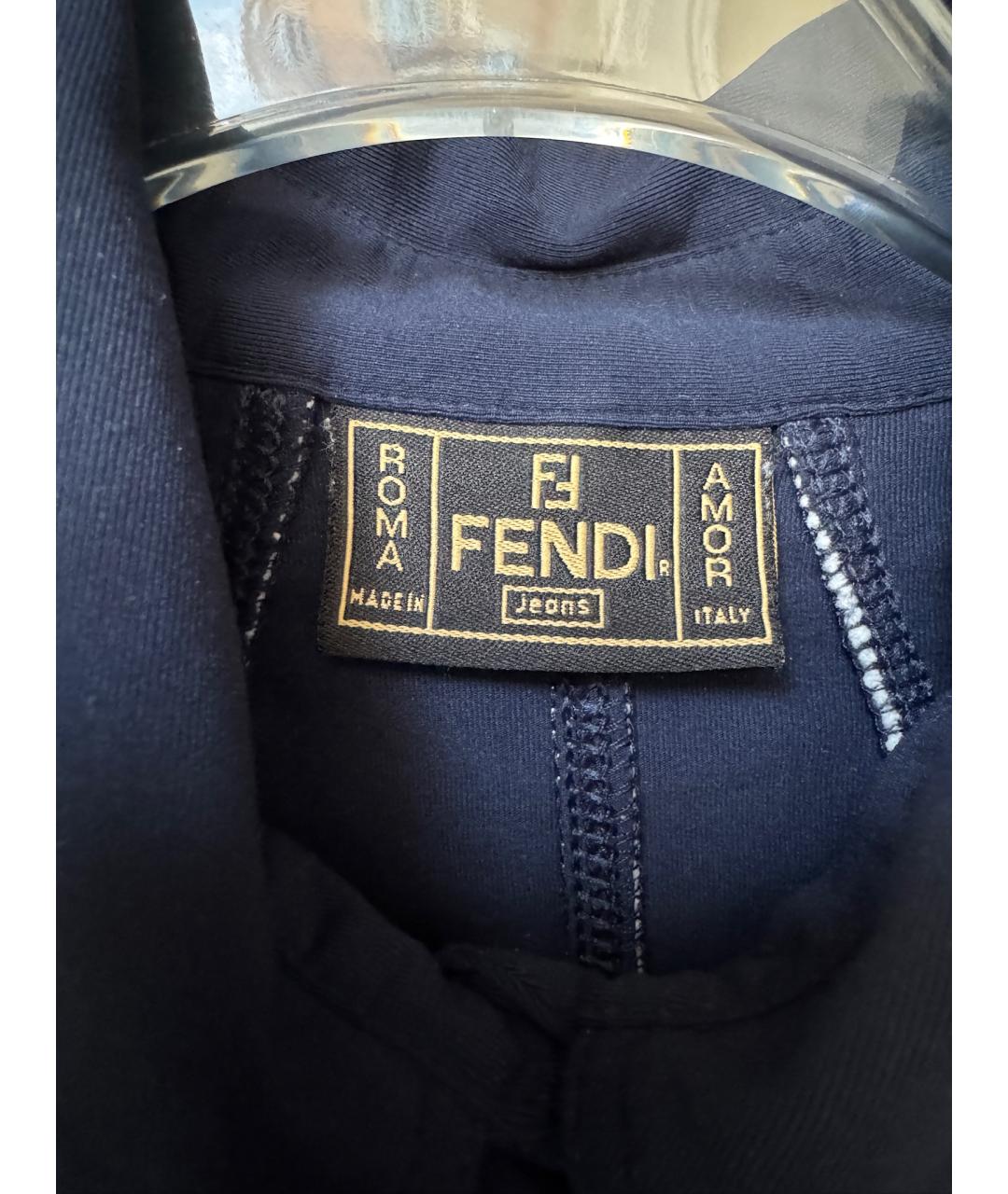 FENDI Синяя футболка, фото 6