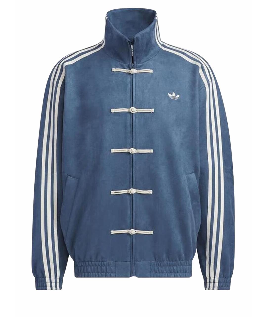 ADIDAS Синяя полиэстеровая куртка, фото 1