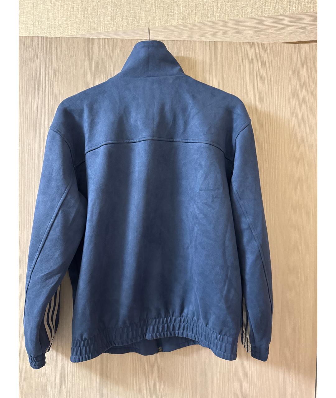 ADIDAS Синяя полиэстеровая куртка, фото 2