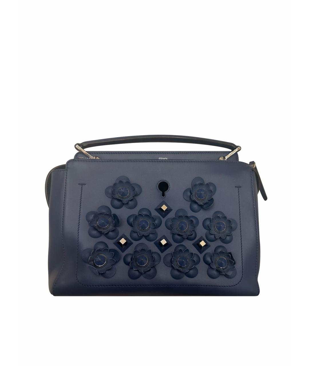 FENDI Синяя кожаная сумка через плечо, фото 1