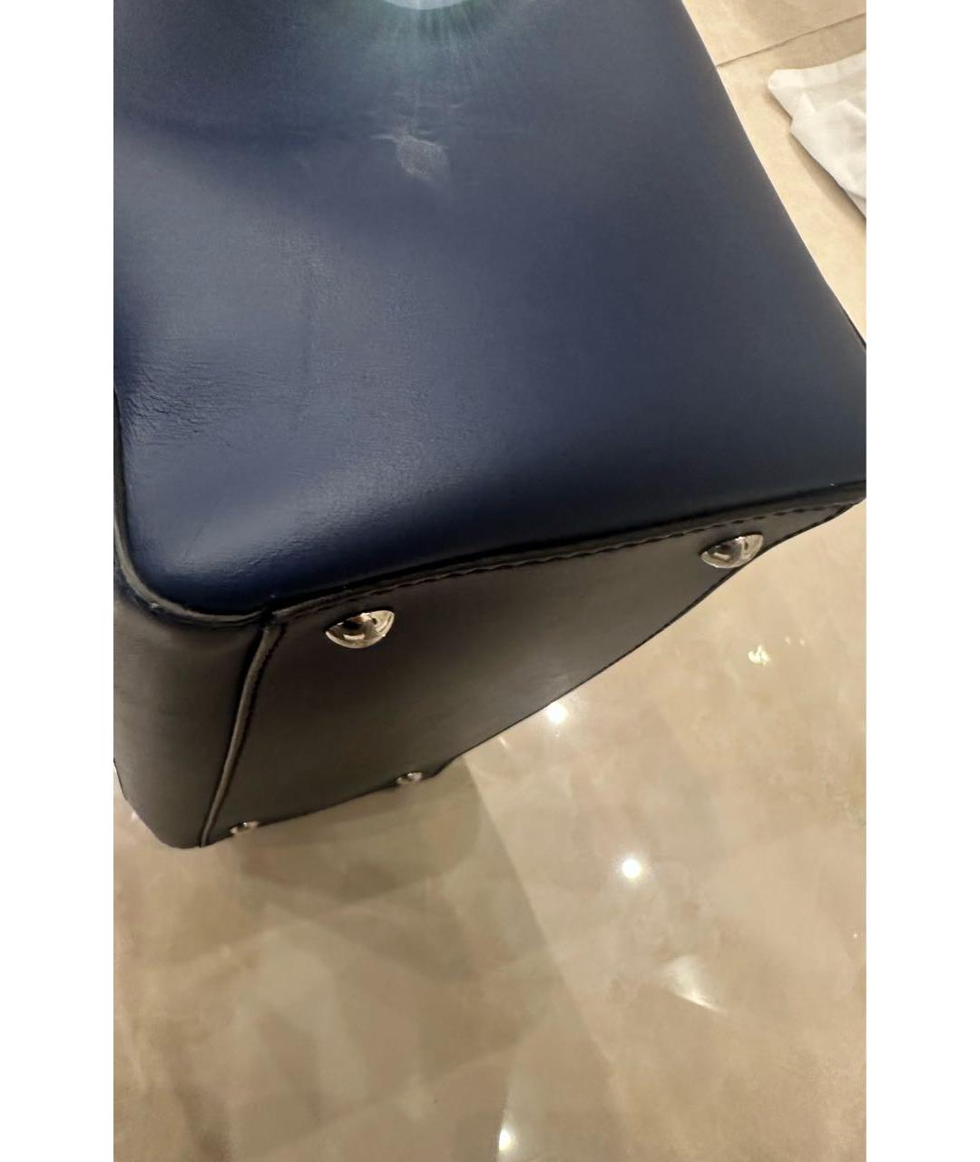 FENDI Синяя кожаная сумка через плечо, фото 2