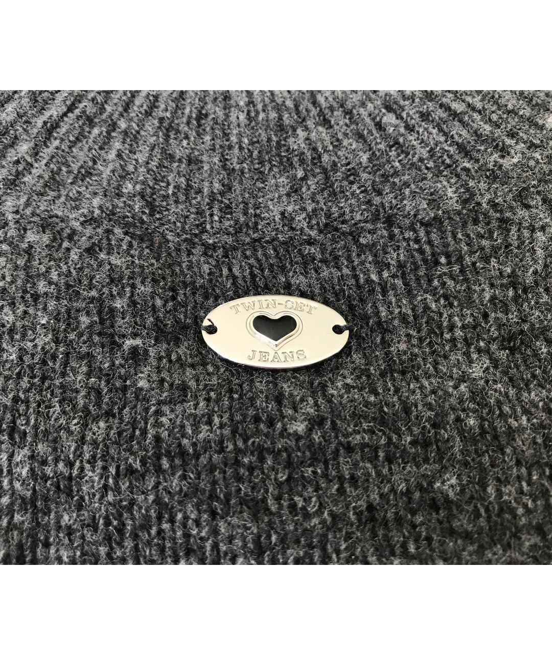 TWIN-SET Серый шерстяной джемпер / свитер, фото 5