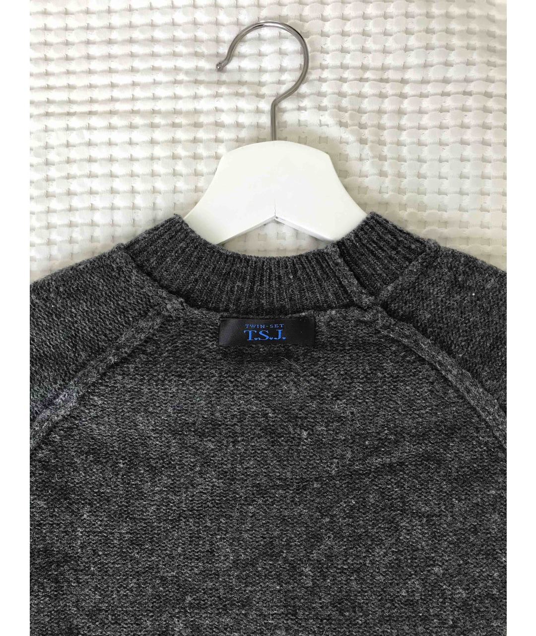 TWIN-SET Серый шерстяной джемпер / свитер, фото 3