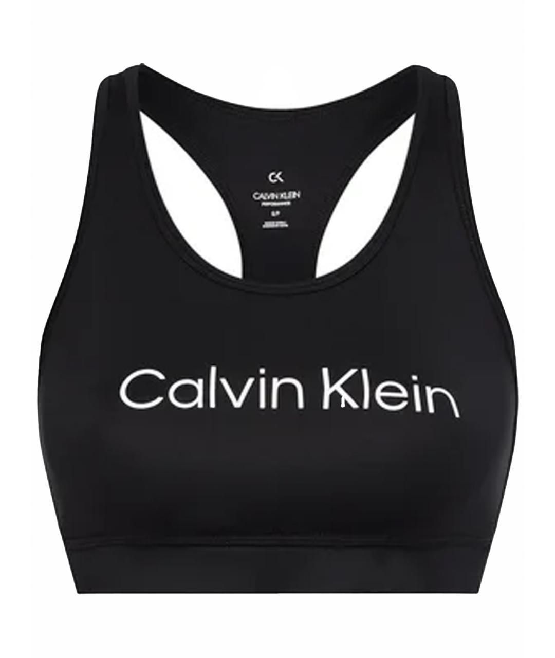 CALVIN KLEIN Черная синтетическая майка, фото 1