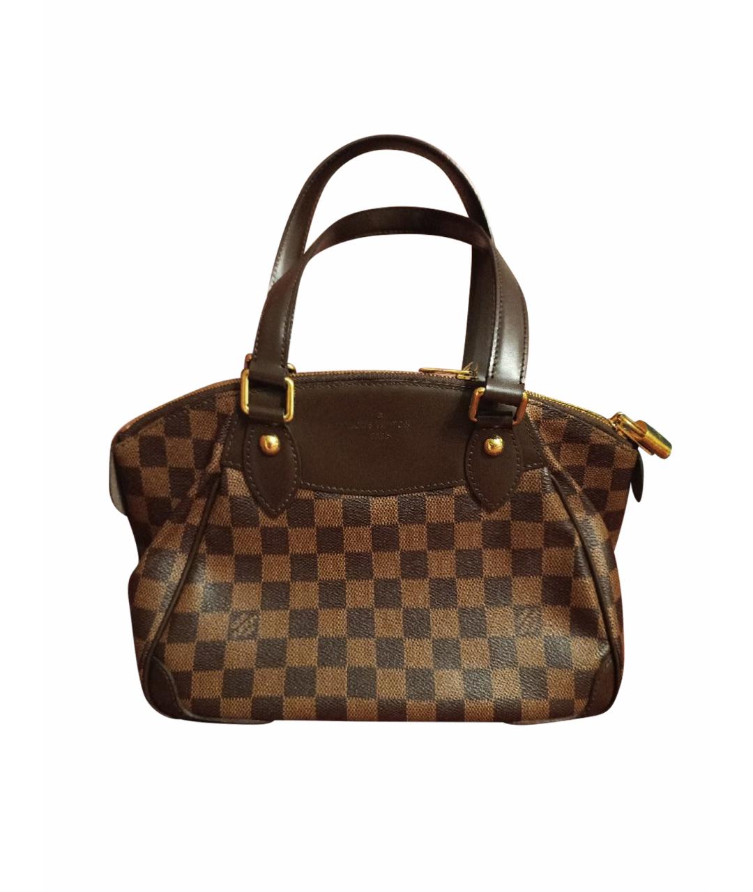 LOUIS VUITTON Коричневая сумка с короткими ручками, фото 1